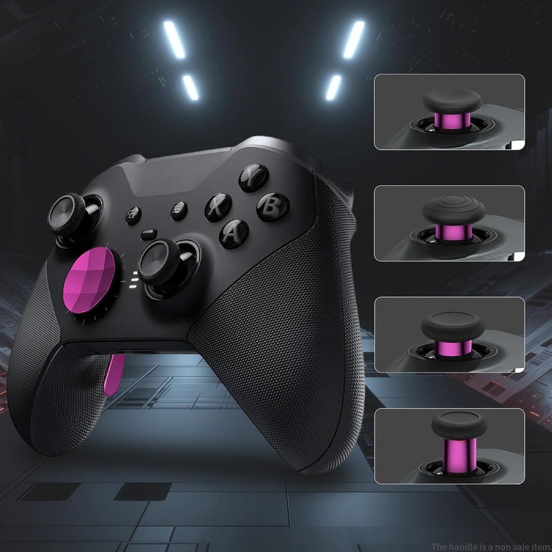 CHARM FOCUS 16-in-1 Metal Thumbsticks Replacement Kits for Xbox Elite Series 2, Xbox Elite 2 Controller Accessories, Includes Magnetic Joysticks, Paddles, Silicone Caps, D-Pads, 1 Tool (Magenta) - Image 5